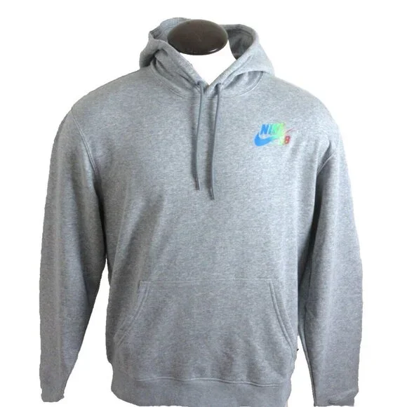 Men's Nike SB Tropical Graphic PO Hoodie Sweatshirt Dark Grey Size Medium NWT - Picture 2 of 4